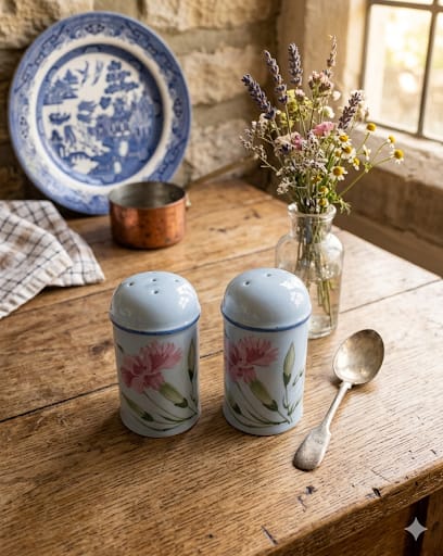 Vintage sada kořenek ze série Stonehenge od britské keramičky Midwinter Pottery.